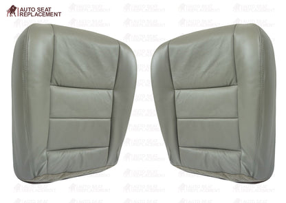 2002 2003 2004 2005 2006 2007 Ford F250 F350 Lariat Bottom Leather Seat Cover Gray
