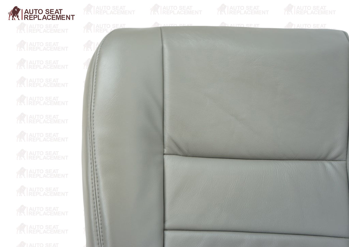 2002 2003 2004 2005 2006 2007 Ford F250 F350 Lariat Bottom Leather Seat Cover Gray