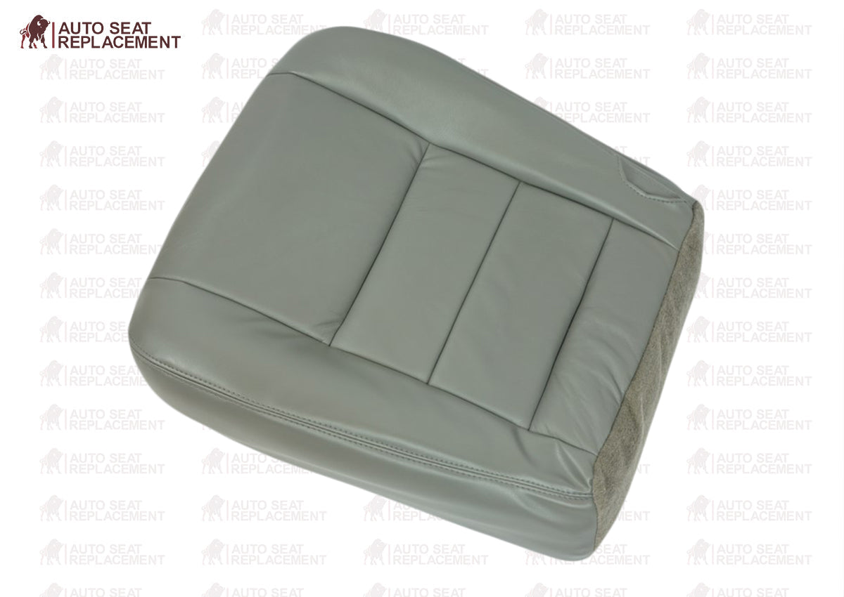 2002 2003 2004 2005 2006 2007 Ford F250 F350 Lariat Bottom Leather Seat Cover Gray