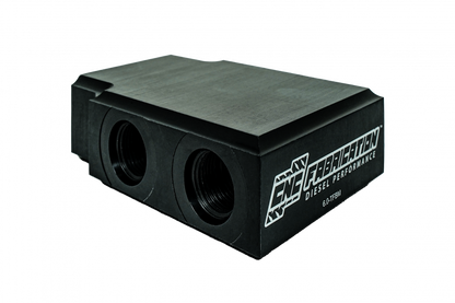 03-04 6.0L CNC Fabrication In-line Transmission Filter By-pass Manifold