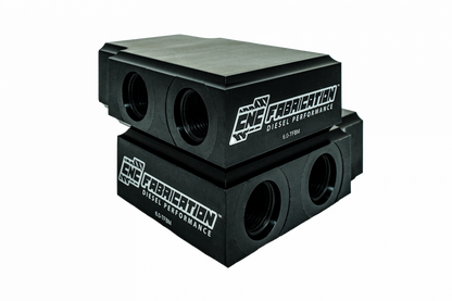 03-04 6.0L CNC Fabrication In-line Transmission Filter By-pass Manifold