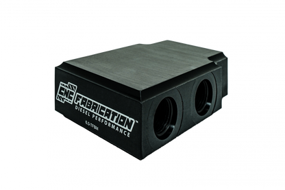 03-04 6.0L CNC Fabrication In-line Transmission Filter By-pass Manifold