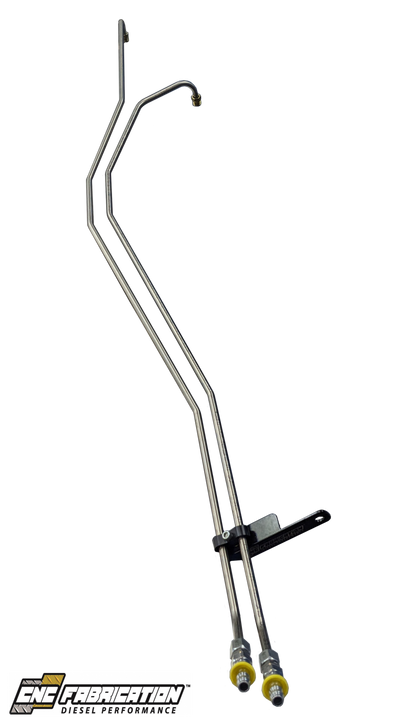 98.5-03 7.3L 4R100 Transmission Cooler Line Kit w/ 3/8 Inch Barbs CNC Fabrication