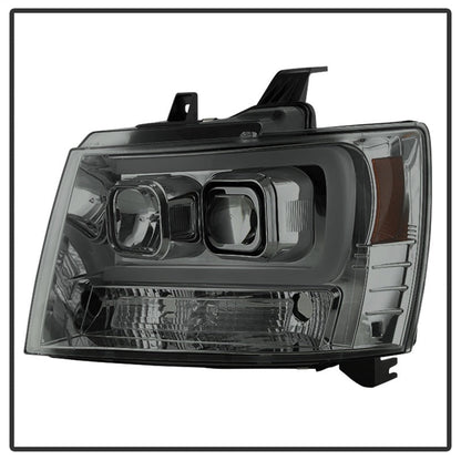 Spyder 07-14 Chevy Suburban/1500/2500/Tahoe V2 Projector Headlights Smoke PRO-YD-CSUB07V2-DRL-SM 5082589
