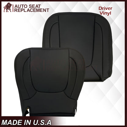 2002-2005 Dodge Ram ST WORK TRUCK 1500 2500 3500 Replacement Seat Covers In Dark Slate "Dark Gray" Synthetic Leather (Vinyl)