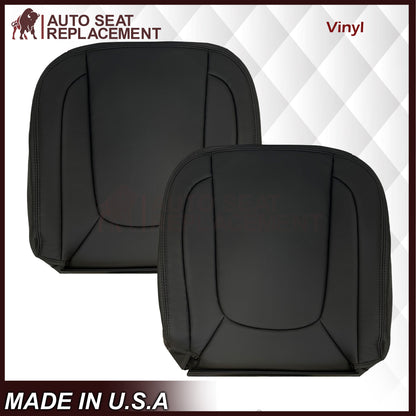 2002-2005 Dodge Ram ST WORK TRUCK 1500 2500 3500 Replacement Seat Covers In Dark Slate "Dark Gray" Synthetic Leather (Vinyl)