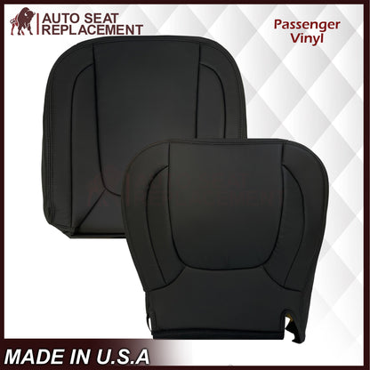 2002-2005 Dodge Ram ST WORK TRUCK 1500 2500 3500 Replacement Seat Covers In Dark Slate "Dark Gray" Synthetic Leather (Vinyl)