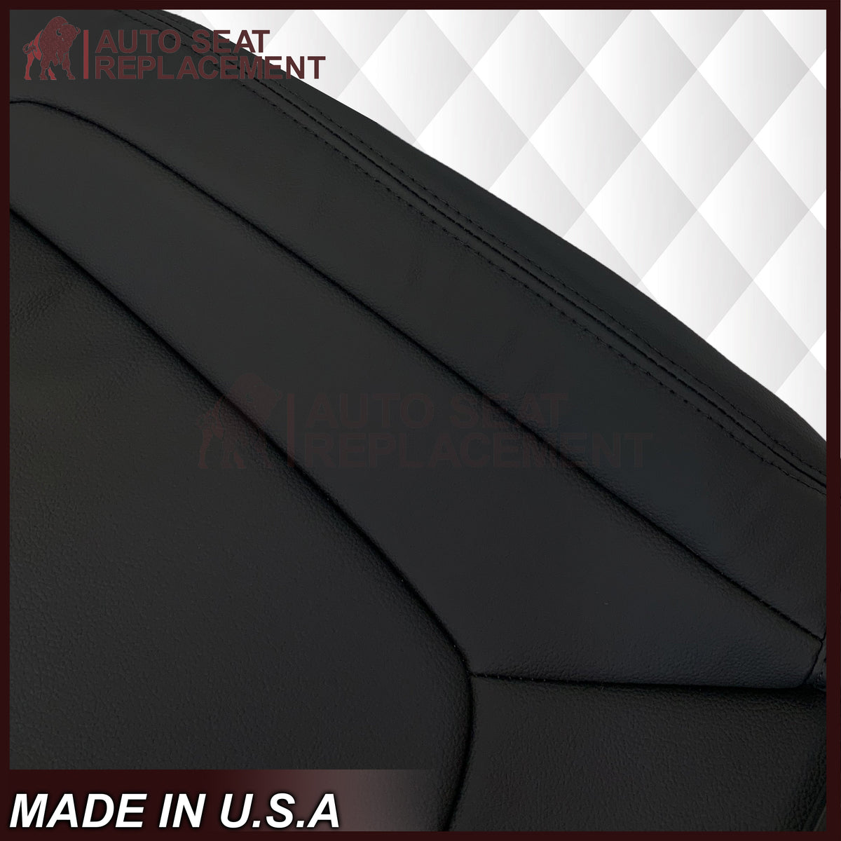 2002-2005 Dodge Ram ST WORK TRUCK 1500 2500 3500 Replacement Seat Covers In Dark Slate "Dark Gray" Synthetic Leather (Vinyl)
