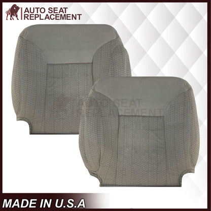 1995 - 1999 Chevy Silverado Tahoe & Suburban Gray Cloth Replacement Front Seat Covers ( Pewter Gray )