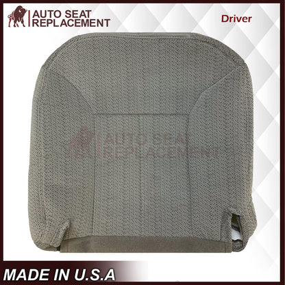 1995 - 1999 Chevy Silverado Tahoe & Suburban Gray Cloth Replacement Front Seat Covers ( Pewter Gray )