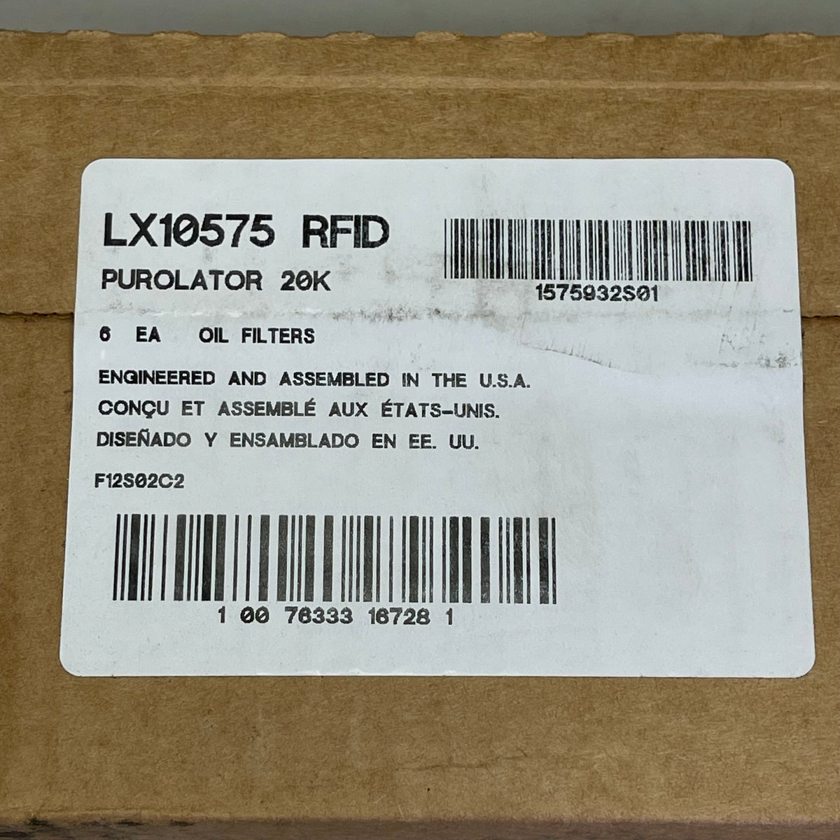 PUROLATOR (6 PACK) Maximum Protection Oil Filter 20000 Miles LX10575