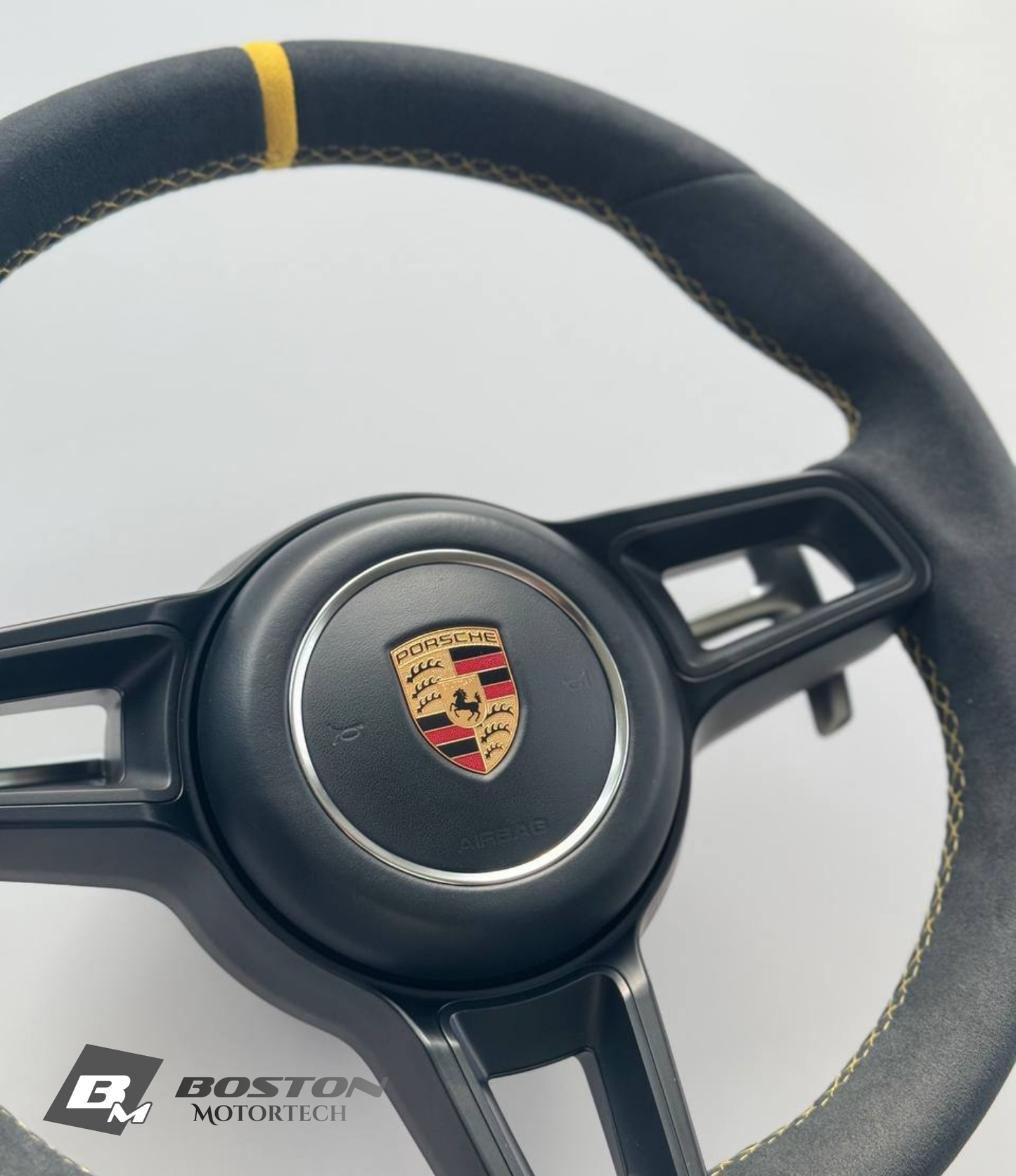 Genuine Porsche 991.2 Steering Wheel Full Set in Yellow