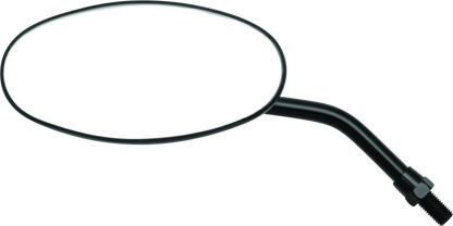 BikeMaster Adjustable Oval Mirror 10mm - Each - Black 600805