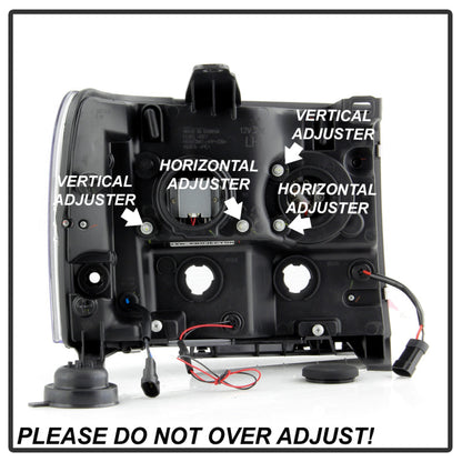 Spyder GMC Sierra 1500/2500/3500 07-13 Denali 08-13 LED Headlights Blk PRO-YD-GS07V2PL-BK 5087522