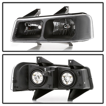 SPYDER xTune 03-17 Chevrolet Express 1500 OEM Style Headlights - Black (HD-JH-CEX03-OE-BK) 9042485