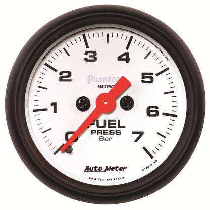 AutoMeter Gauge Fuel Pressure 2-1/16in. 7Bar Digital Stepper Motor Phantom 5763-M