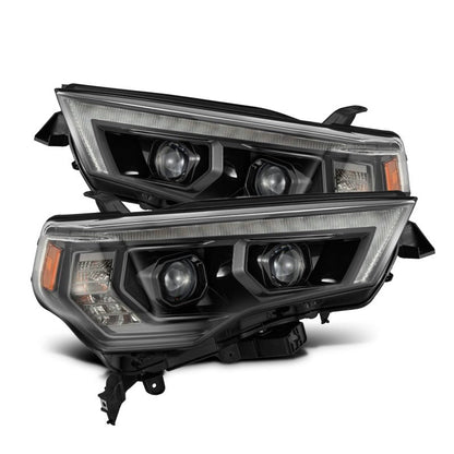 AlphaRex 14-20 Toyota 4Runner LUXX LED Proj Headlights Black w/Activ Light/Seq Signal/DRL 880849 *Discontinued