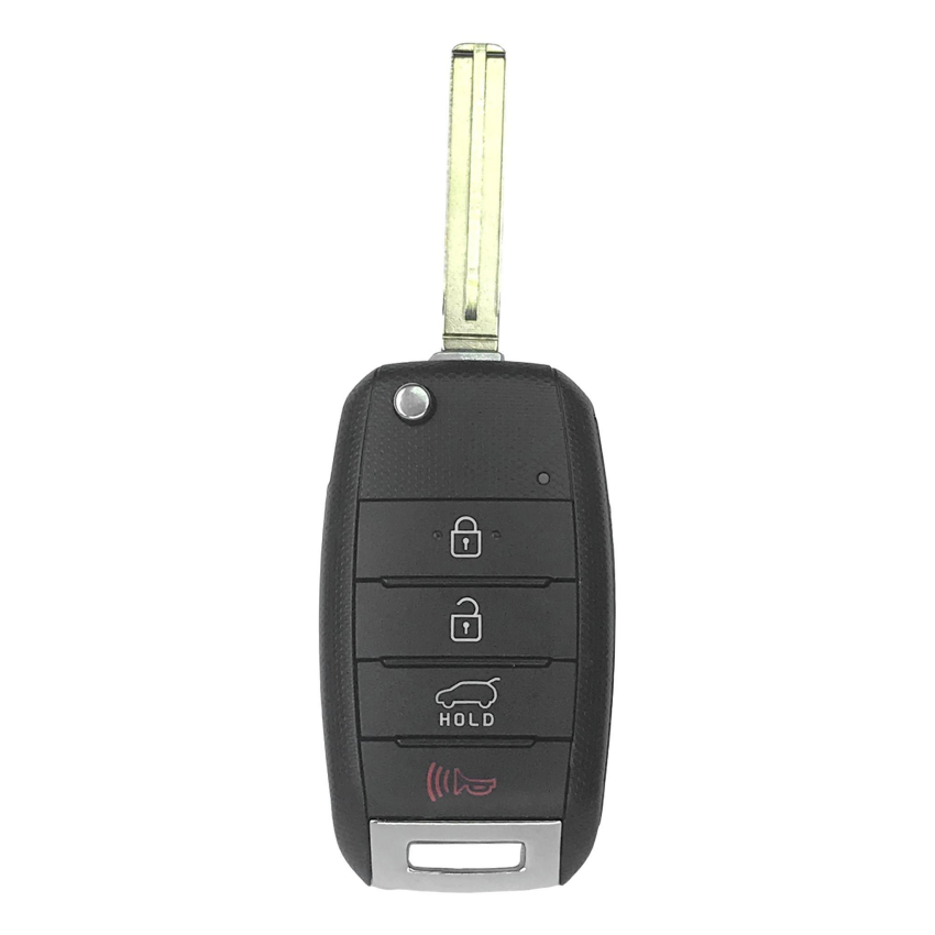 Kia Soul 2017-2019 OEM 4 Button Flip Key Remote w/ Hatch OSLOKA-875T