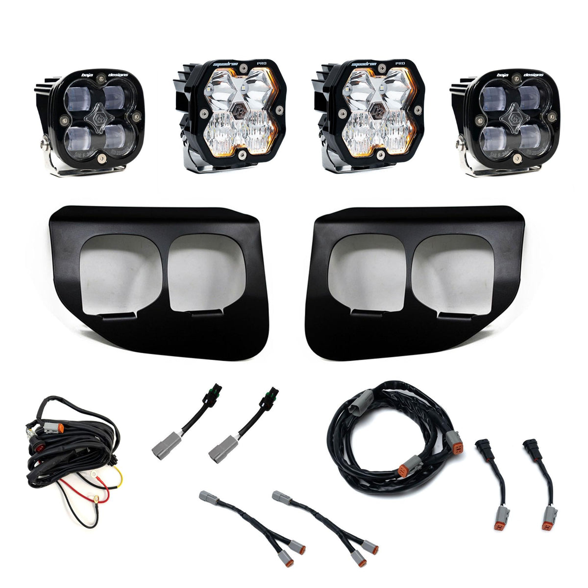 Squadron 2.0 Pro/Squadron Sae Dual Fog Pocket Light Kit Ford 2020-22 F-250/350 Super Duty Clear Toggle