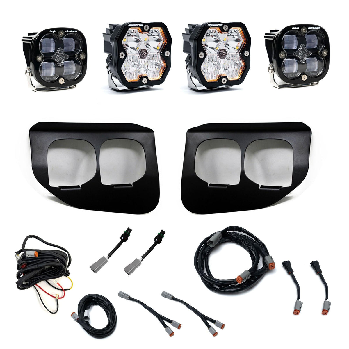 Squadron 2.0 Sport/Squadron Sae Dual Fog Pocket Light Kit Ford 2020-22 F-250/350 Super Duty Clear Toggle