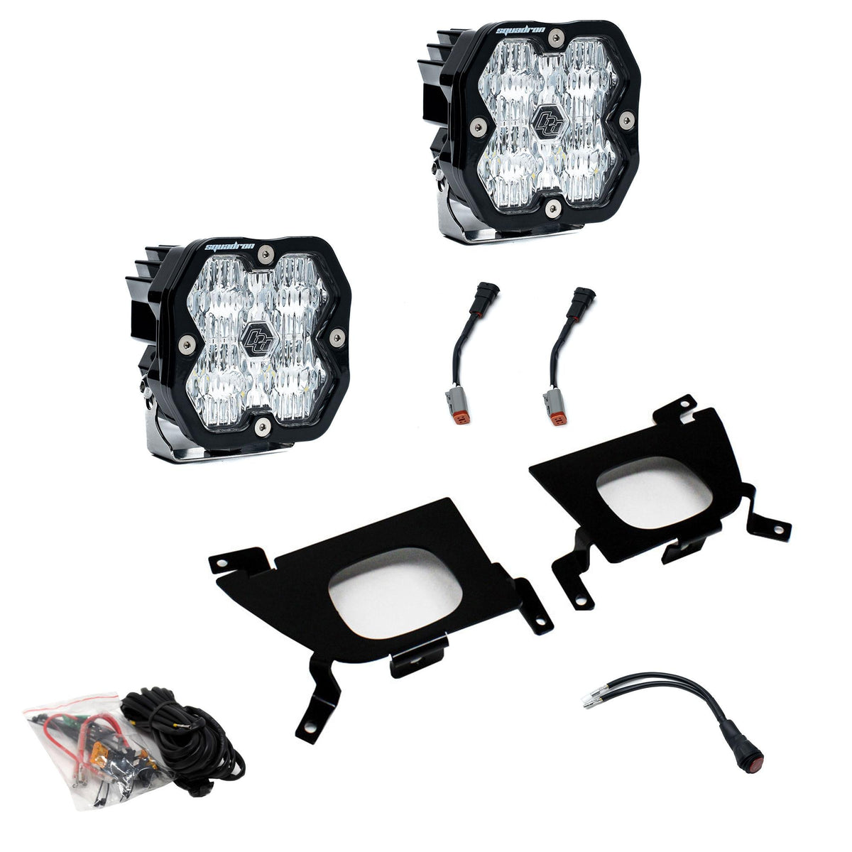 Squadron 2.0 Sport Fog Pocket Light Kit Chevy 2019-22 Silverado 1500 2020-22 2500HD/3500HD Clear