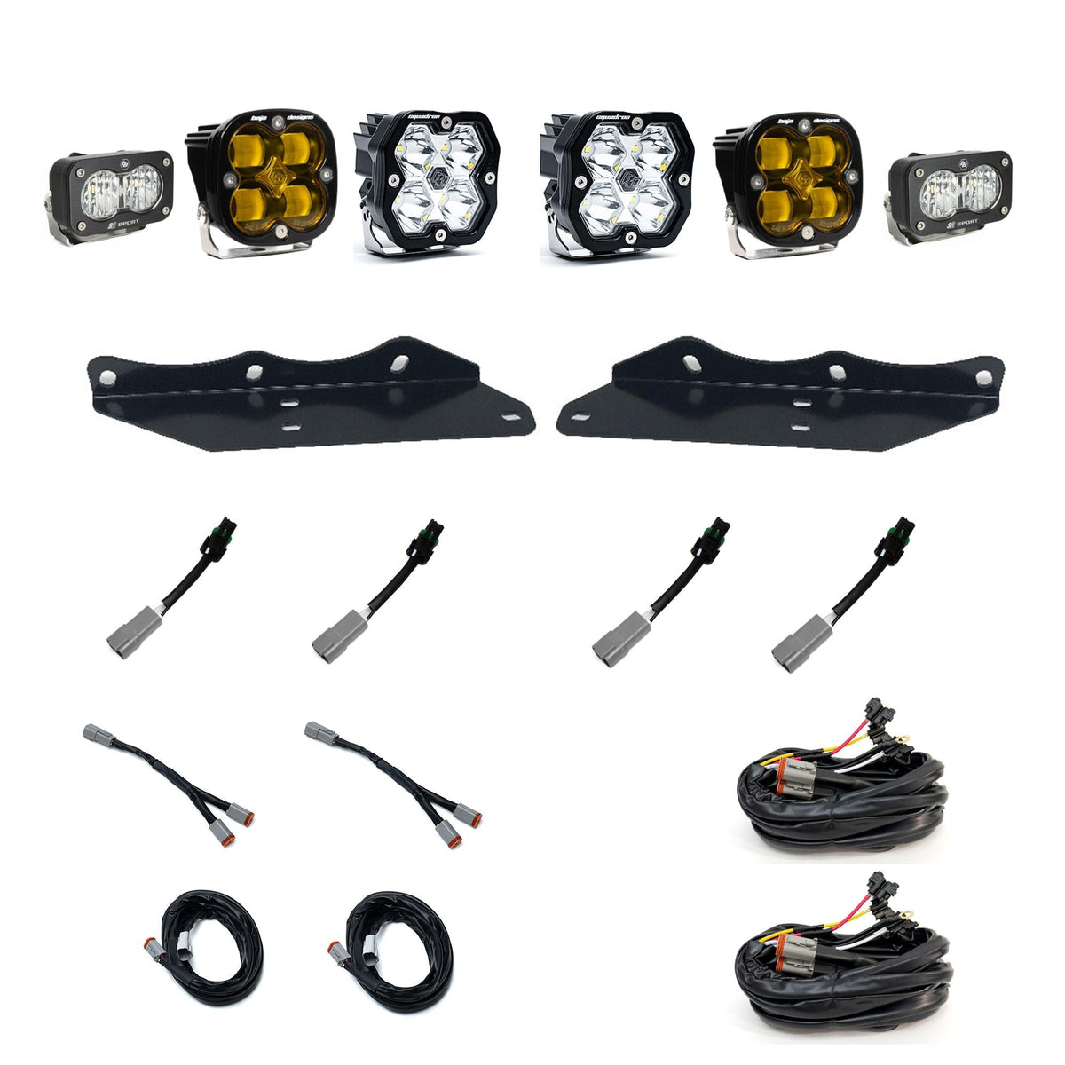 Squadron 2.0 Sport/Squadron Sae/S2 Sport Fog Pocket Light Kit Ford 2017-20 F-150 Raptor Amber