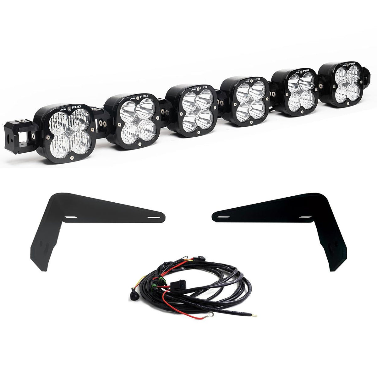 XL Pro Linkable Sport Bumper Light Kit 21-26 Bronco 22-26 Bronco Raptor w/ OE Steel Bumper (Multi-Pattern Clear Toggle Wiring)