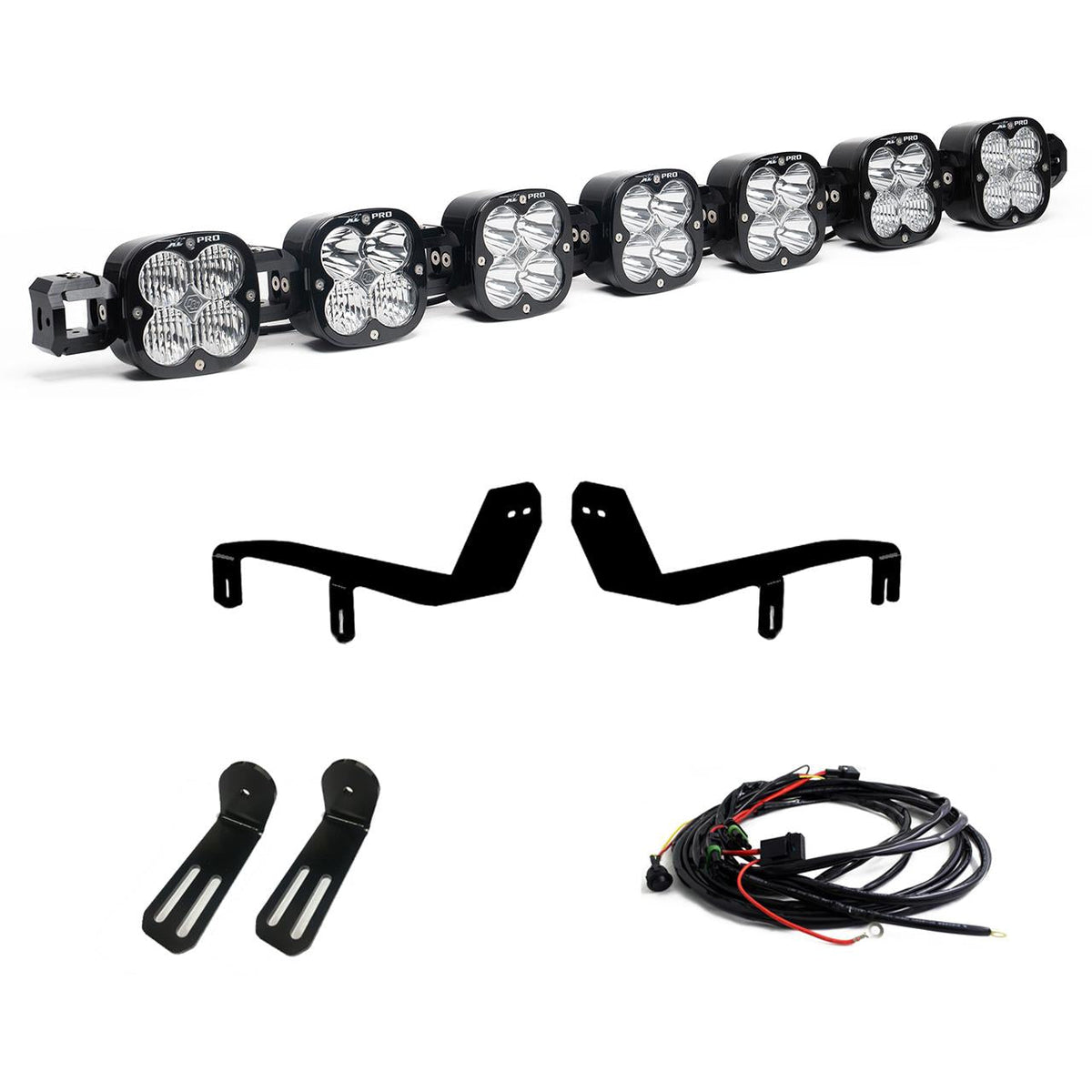 XL Pro Linkable Sport Bumper Light Kit 17-19 F-250/350 Super Duty (Multi-Pattern Clear Toggle Wiring)