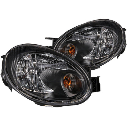 Anzo 2003-2005 Dodge Neon Crystal Headlights Black