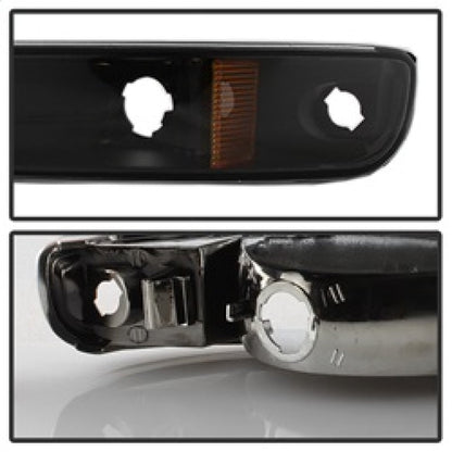 SPYDER xTune GMC Sierra 99-06 /Yukon 00-06 Crystal Headlights & Bumper Lights - Black HD-JH-GS99-AM-SET-BK 9037474