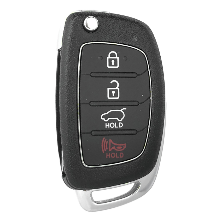 Hyundai Santa Fe 2013-2016 OEM 4 Button Flip Key Remote FCC: TQ8-RKE-3F04