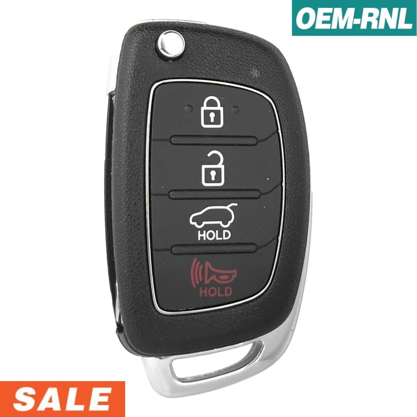 Hyundai Santa Fe 2017-2019 OEM 4 Button Flip Key Remote FCC: TQ8-RKE-4F31