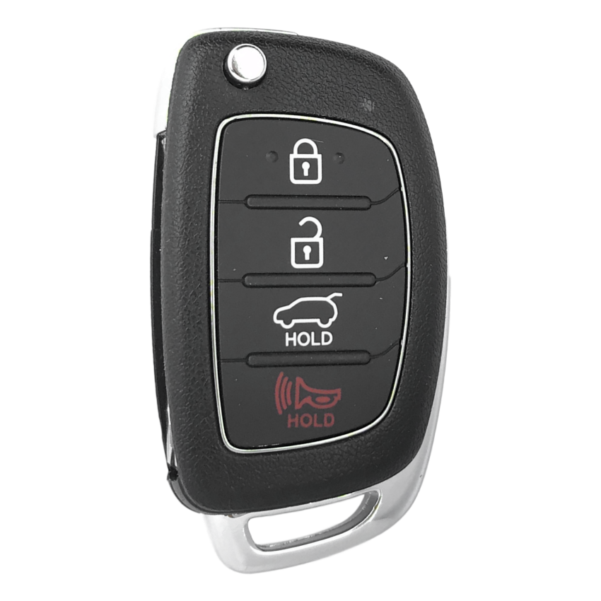 Hyundai Santa Fe 2015-2019 4 Button Flip Key Remote For TQ8-RKE-4F31 | Aftermarket