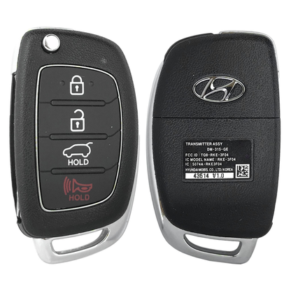 Hyundai Santa Fe 2013-2016 OEM 4 Button Flip Key Remote FCC: TQ8-RKE-3F04
