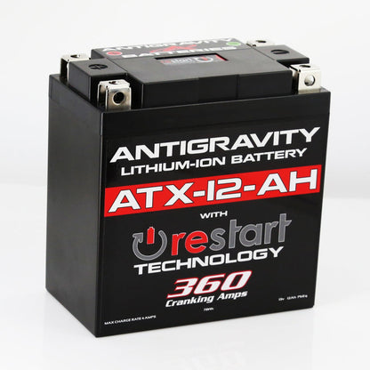Antigravity Batteries Antigravity YTX12B-BS Lithium Battery w/Re-Start AG-ATX12-AH-RS