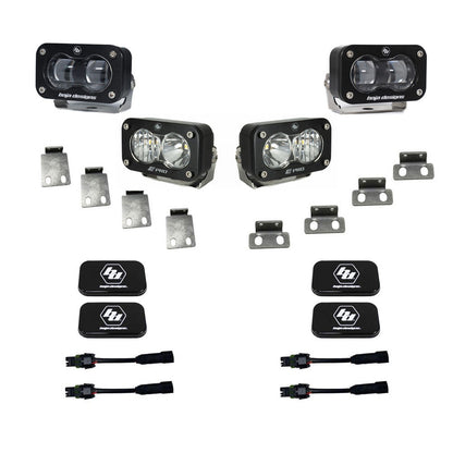 S2 SAE/S2 Clear Pro Fog Pocket Kit Fits 21-On Ford Raptor
