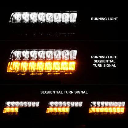 ANZO 2018-2021 Jeep Wrangler LED Side Markers Chrome Housing Smoke Lens w/ Seq. Signal Sport Bulb 511085