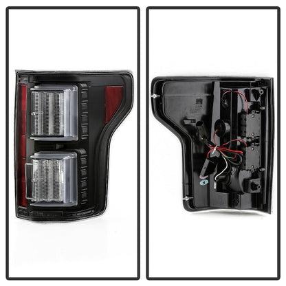 Spyder Ford F150 18-19 - Light Bar LED Tail Lights - All Black ALT-YD-FF15018-LED-BKV2 5085955