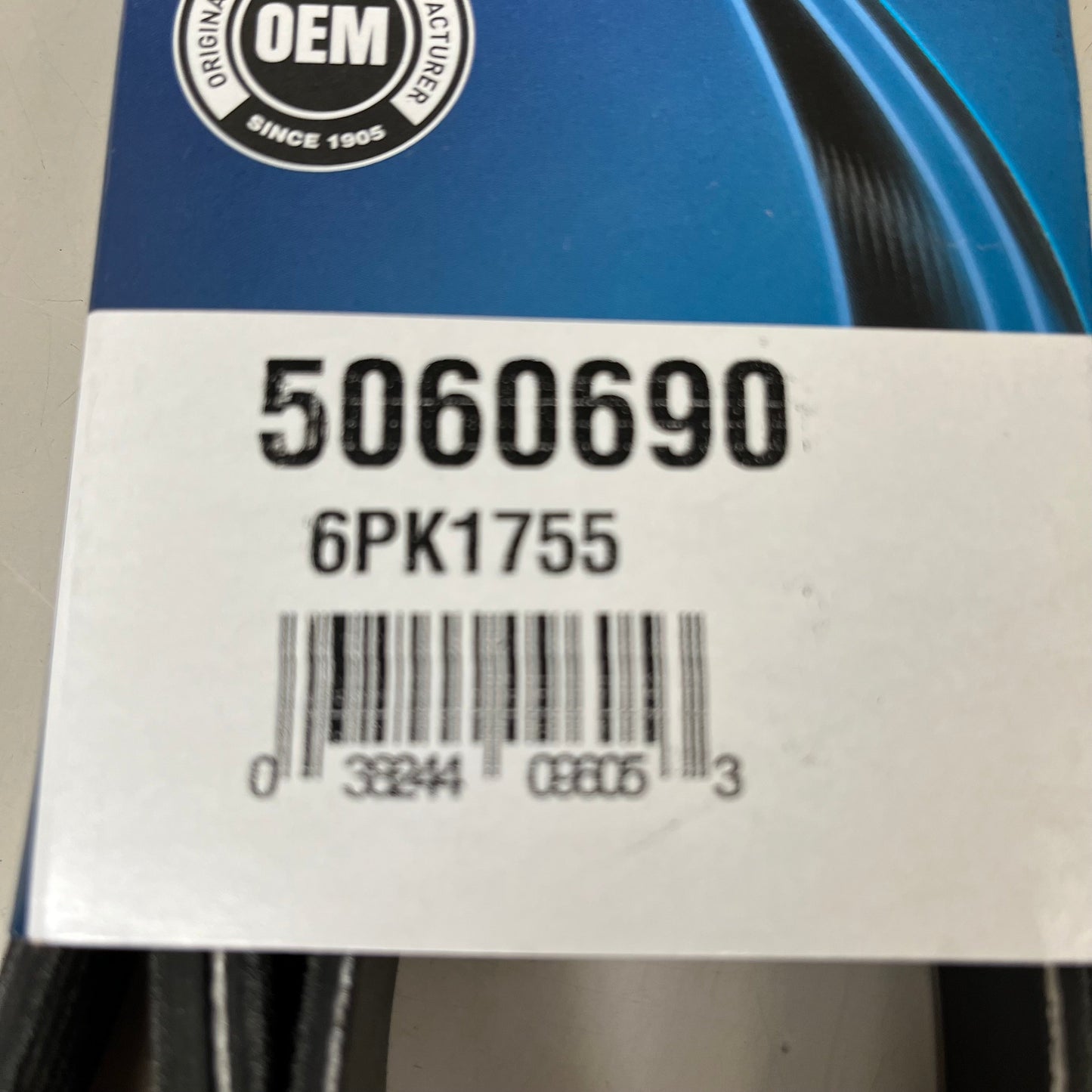 DAYCO Serpentine Belt K-Section 1754.89" Effective Length EPDM Material 5060690