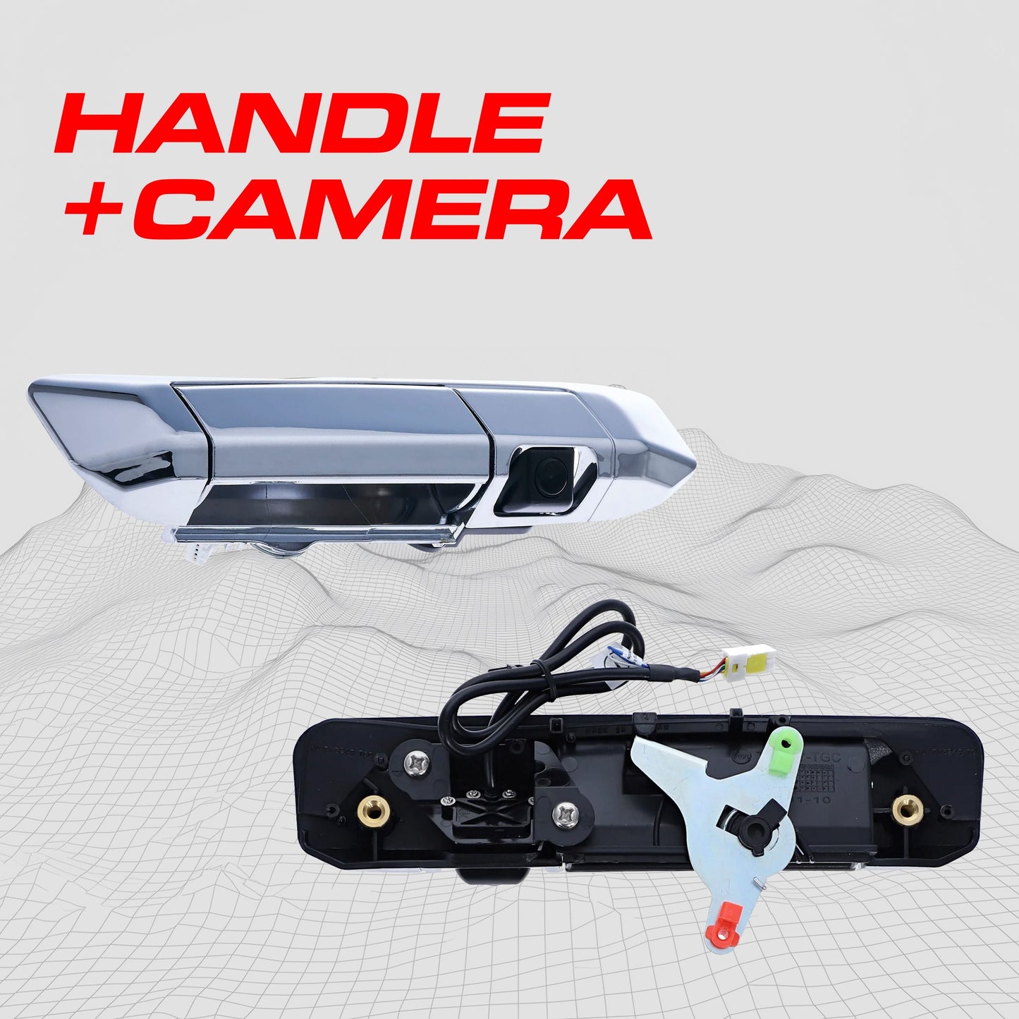 Toyota Tacoma (2005-2015) Chrome Replacement Tailgate Handle with Backup Camera