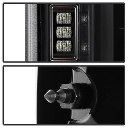 SPYDER 21-23 Ford F150 (Halogen w/ Blind Spot) Full LED Tail Lights - Black (ALT-YD-FF15021HALBS-BK) 5088789
