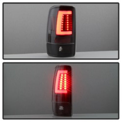 Spyder 00-06 GMC Yukon/Yukon XL V2 Light Bar LED Tail Lights - Black (ALT-YD-CD00V2-LBLED-BK) 5084149