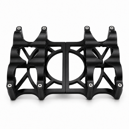 Granatelli Motor Sports (2) 6 Volt OPTIMA Battery Tray SET Black - 452201B