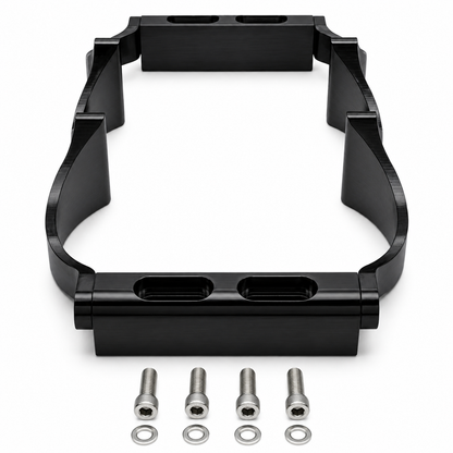 Granatelli Motor Sports 12 Volt OPTIMA Battery Tray - Billet BLACK 452212B