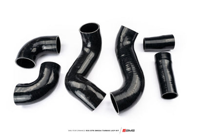 AMS Performance 09-21 Nissan GTR R35 OMEGA Turbo Kit 3in Lower Intercooler Pipes (OMEGA 11) ALP.07.14.0021-1