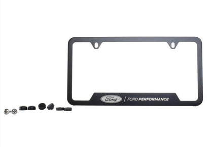 Ford Racing Stainless Steel Ford Performance License Plate Frame - Black M-1828-SS304BK