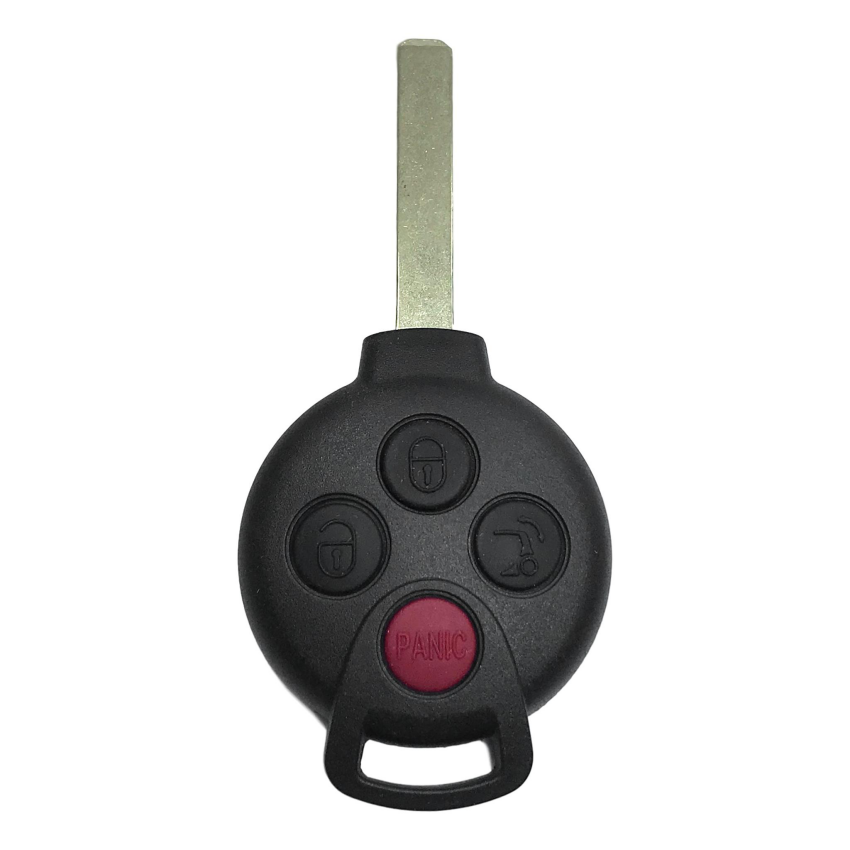 Smart Fortwo 4 Button Remote Head Key 2008-2015 For KR55WK45144 | Aftermarket