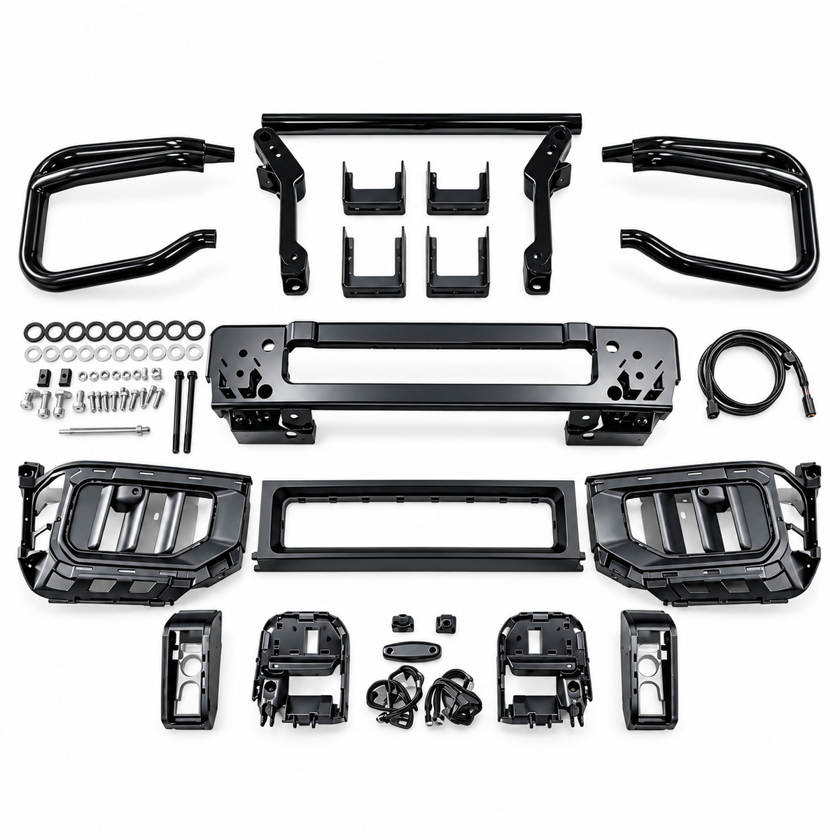 Gloss Black Front Guard Crash Bar for Mercedes Benz W465 G63