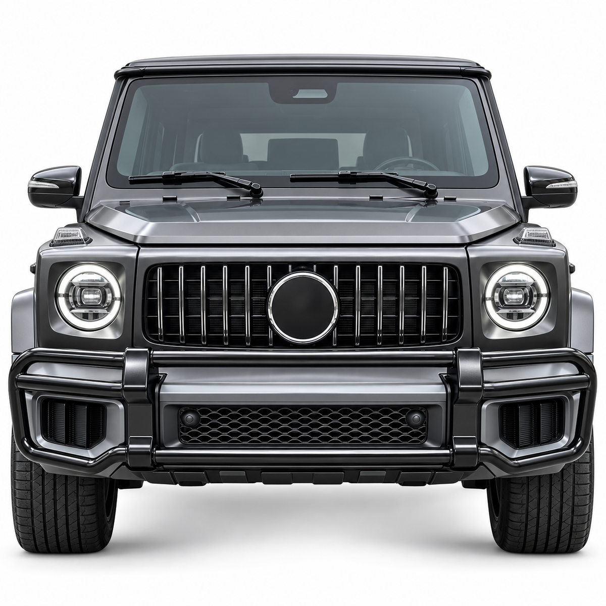 Gloss Black Front Guard Crash Bar for Mercedes Benz W465 G63