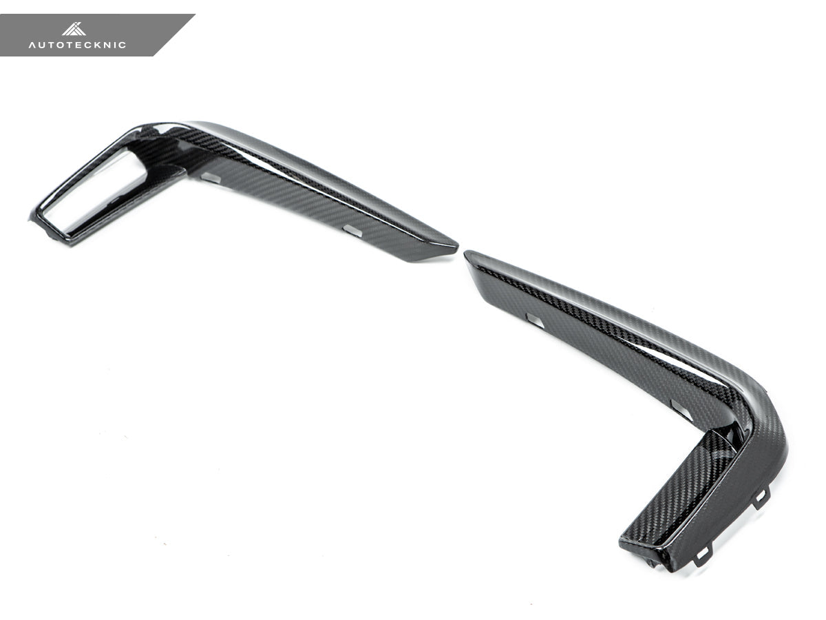 AutoTecknic Dry Carbon Front Bumper Trim - BMW G30 5-Series M-Sport